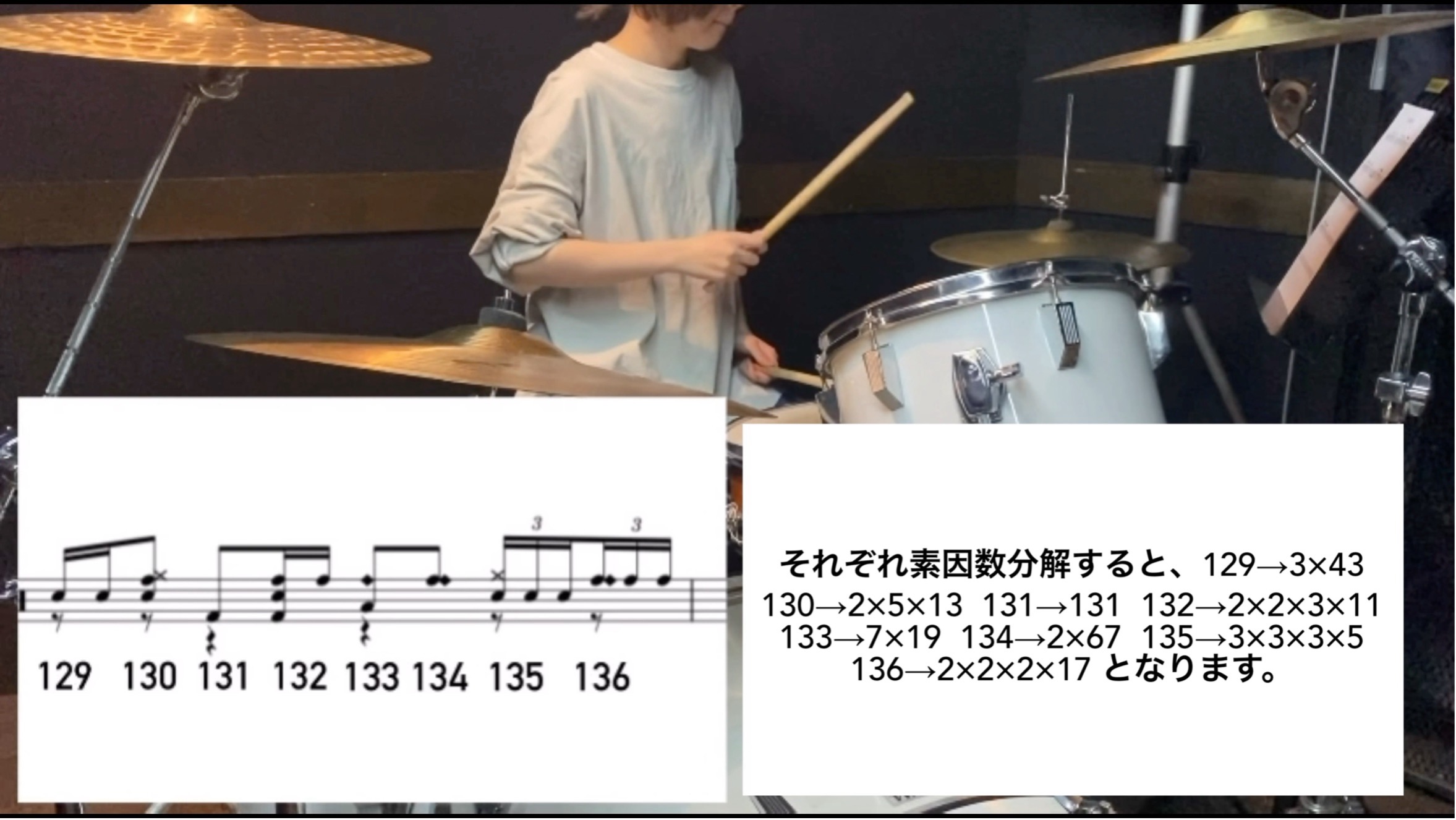 学生が楽器を演奏している様子