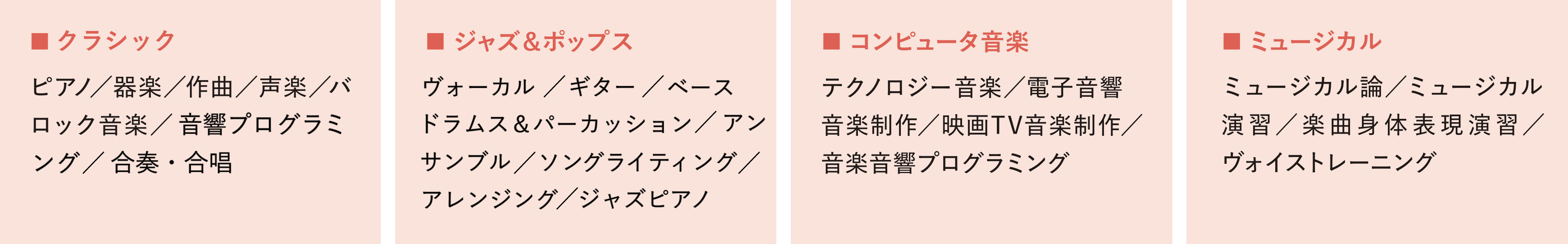 学びの分野