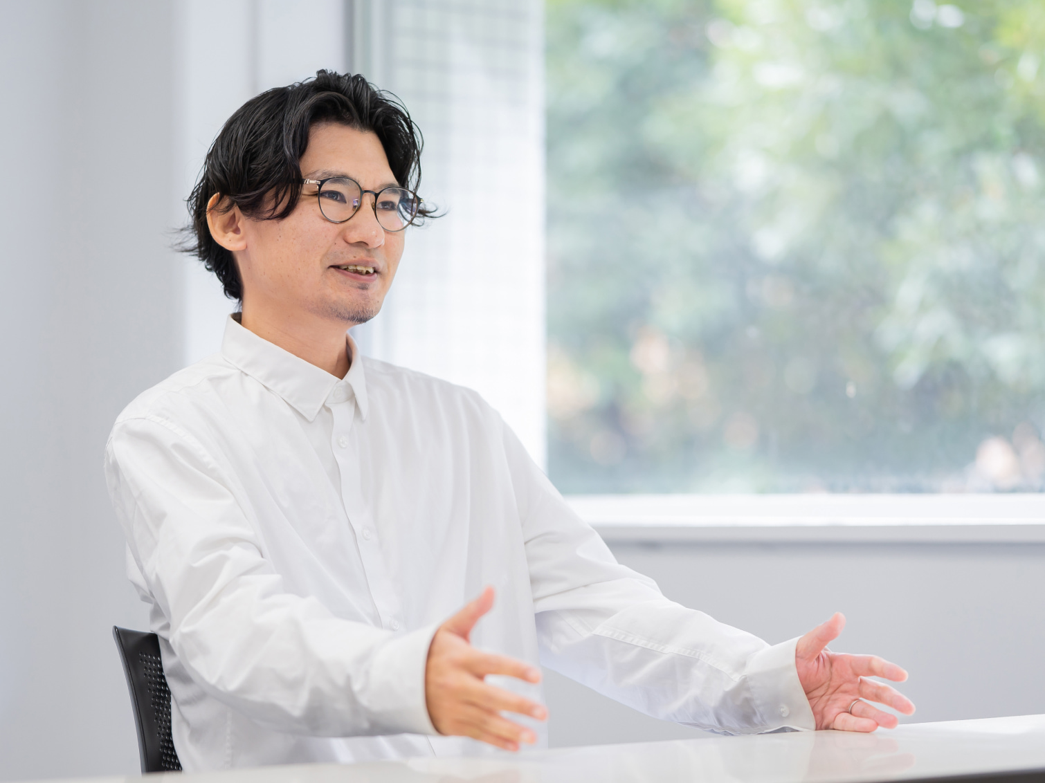 ボランティア活動の振り返りの意義について語る江藤佑先生