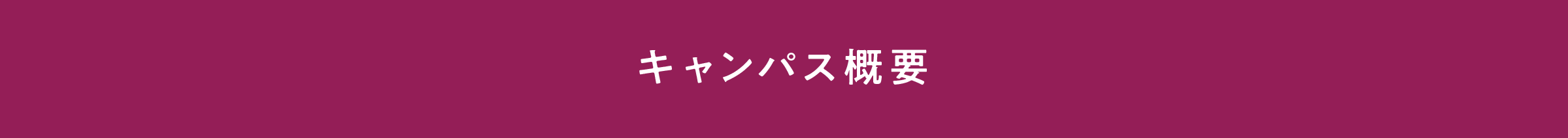 キャンパス概要